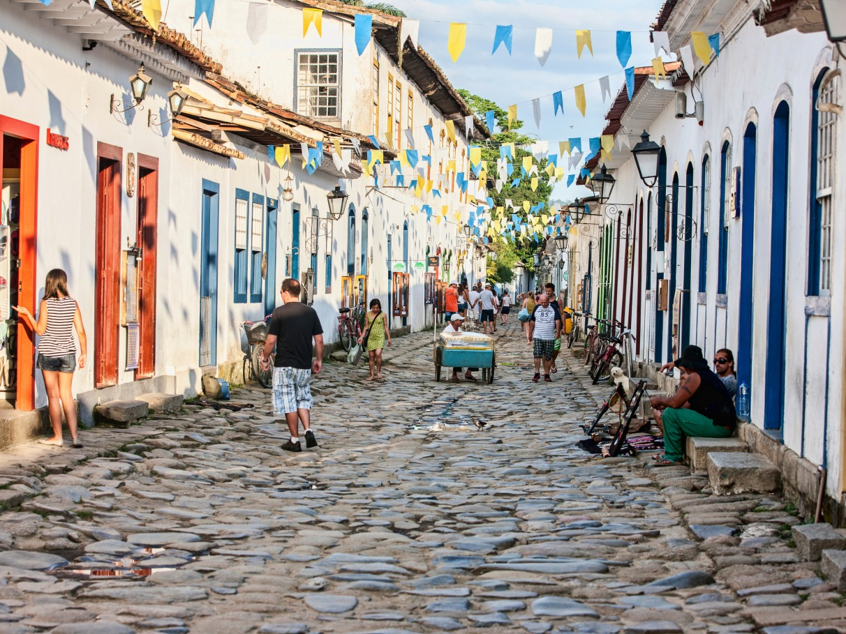 Maisons coloniales colorées de Paraty